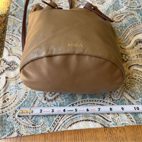 Kelsi Dagger Brooklyn Road Trip Mini Backpack Tan Leather Adjustable Straps main image 4